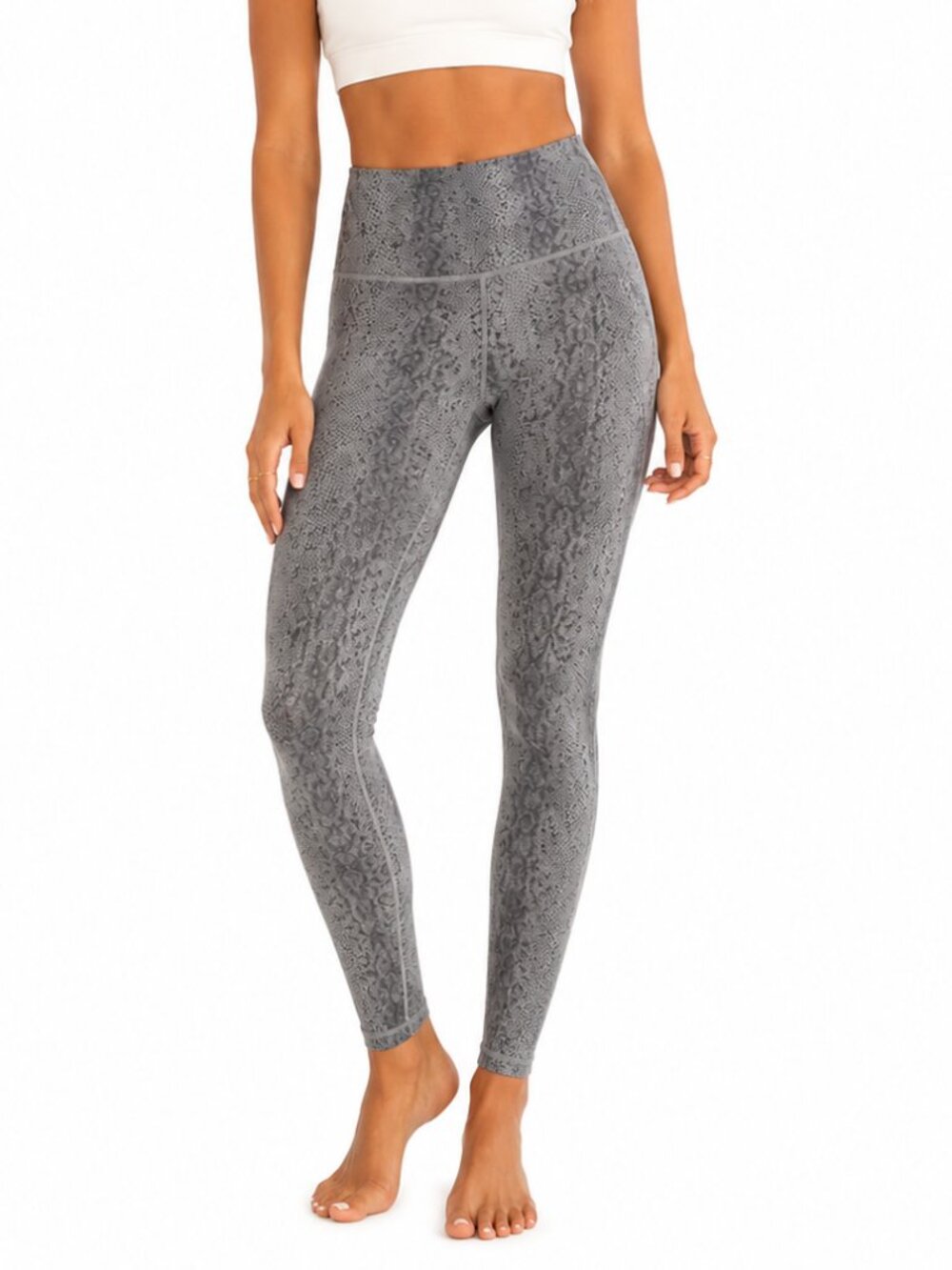 VARLEY Form High Leggings Black Gray White Printed